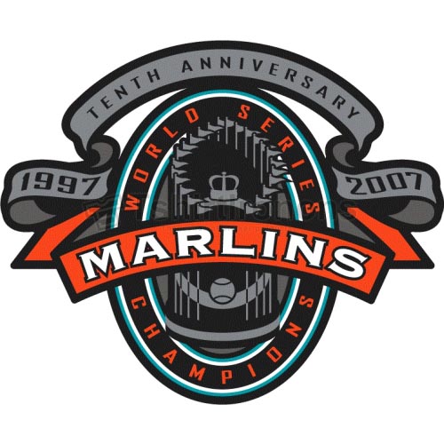 Miami Marlins T-shirts Iron On Transfers N1693 - Click Image to Close